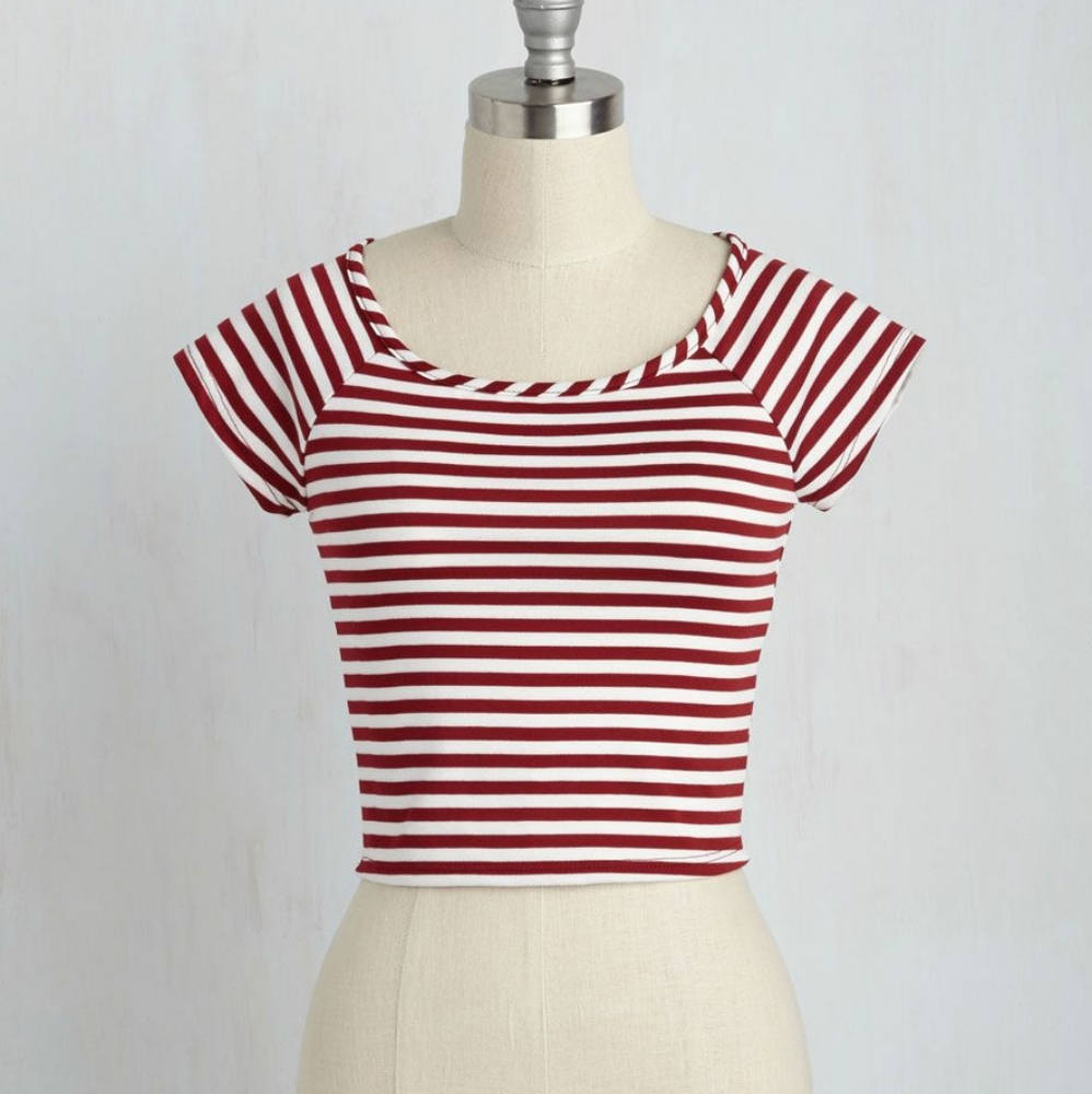 Roller Derby Date Striped Top